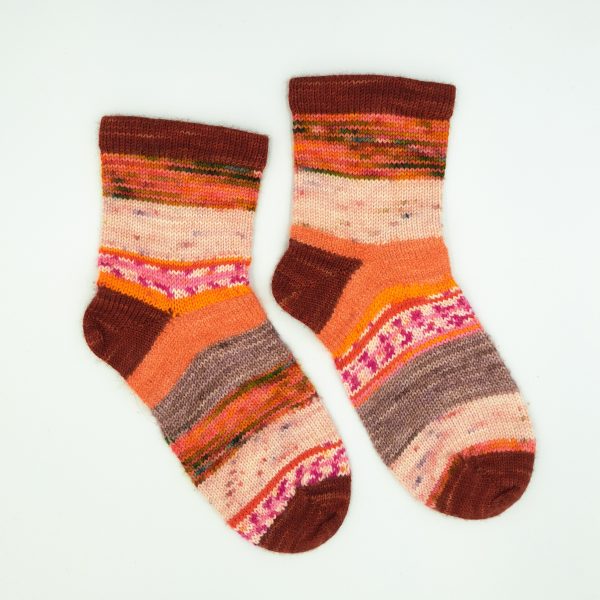 'frankensocks', 'scrappy', mosaic socks multicoloured made from many colours (a11)